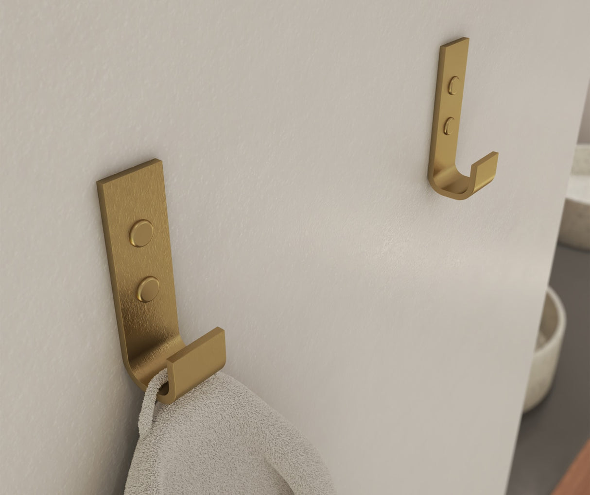 Swanstone Odile Suite Hook in Brushed Gold - Pack of 2 HK10045083.343