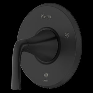 McAllen 1-Handle Tub & Shower Valve Only Trim Kit in Matte Black