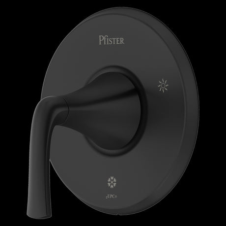 McAllen 1-Handle Tub & Shower Valve Only Trim Kit in Matte Black