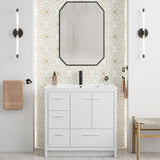 Virage 36 Freestanding, Bathroom Vanity in Glossy White