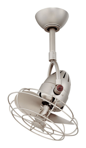 Matthews Fan DI-BN-MTL Diane oscillating ceiling fan in Brushed Nickel finish with metal blades.