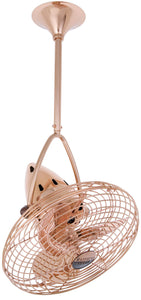 Matthews Fan JD-CP-MTL Jarold Direcional ceiling fan in Polished Copper finish with metal blades.