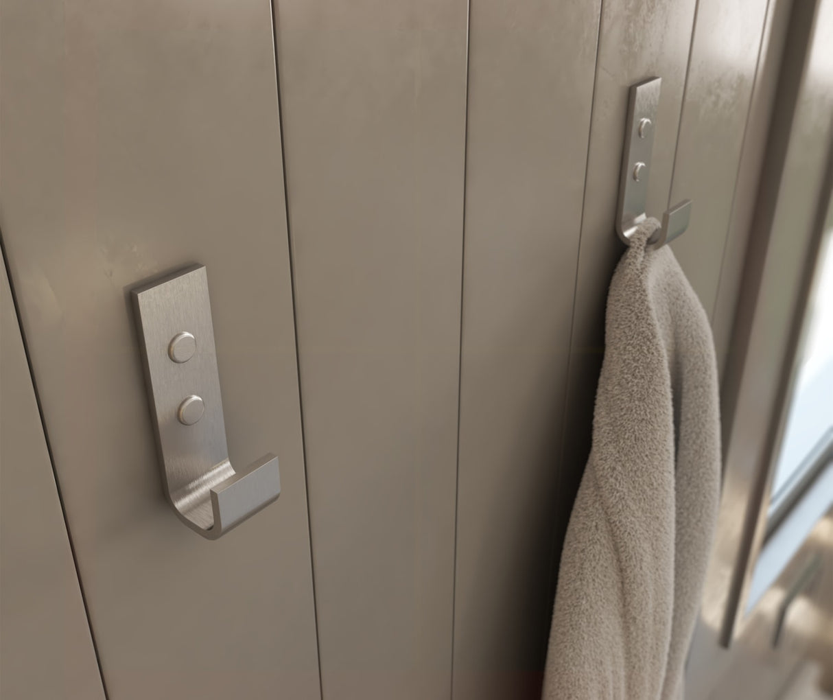 Swanstone Odile Suite Hook in Brushed Chrome - Pack of 2 HK10045083.201