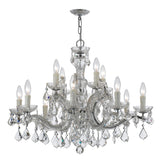 Maria Theresa 12 Light Spectra Crystal Polished Chrome Chandelier 4379-CH-CL-SAQ