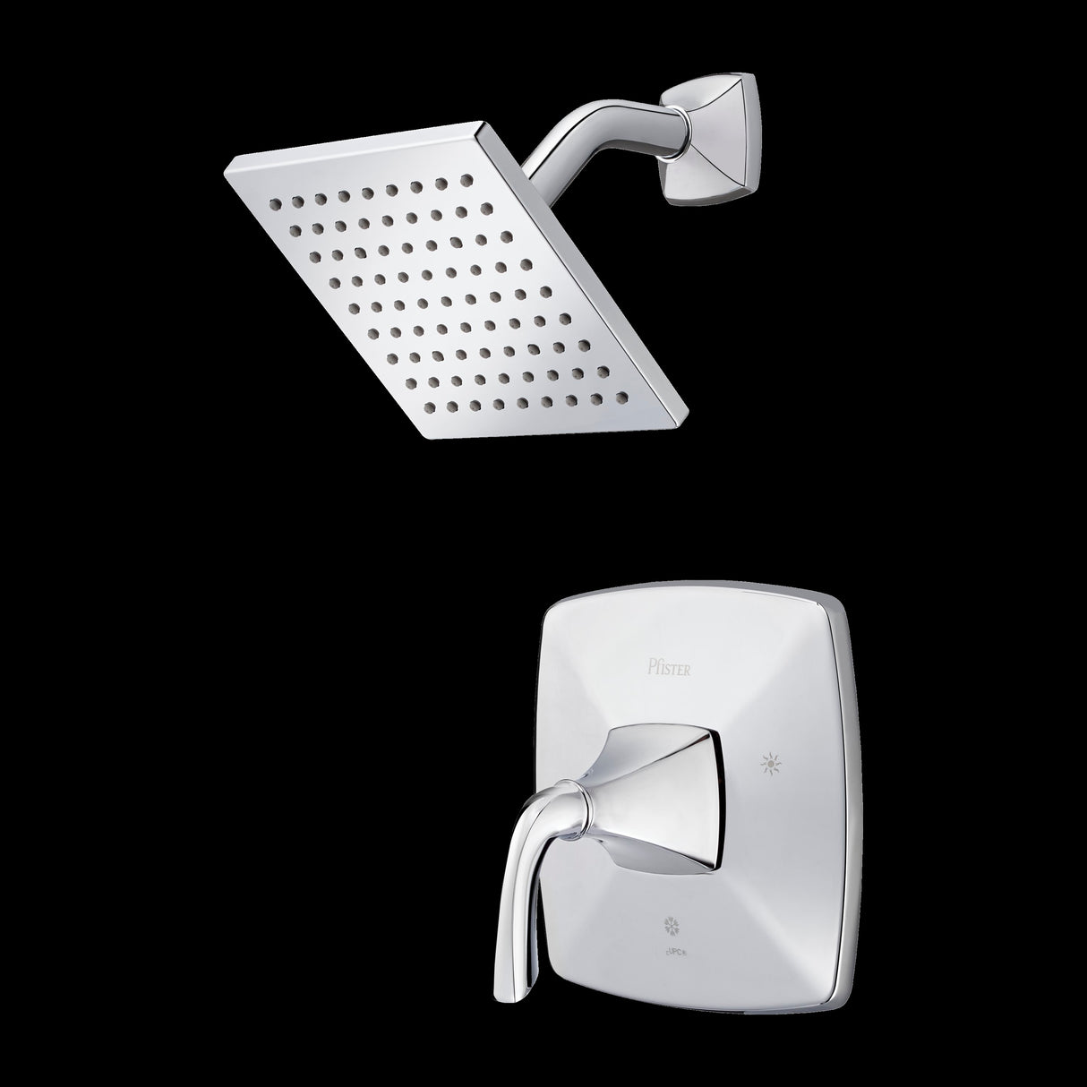 Bronson 1-Handle Shower Only Trim in Polished Chrome