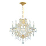 Maria Theresa 6 Light Clear Italian Crystal Polished Chrome Chandelier 4405-CH-CL-I