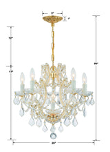 Maria Theresa 6 Light Clear Italian Crystal Polished Chrome Chandelier 4405-CH-CL-I