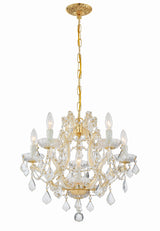 Maria Theresa 6 Light Clear Italian Crystal Polished Chrome Chandelier 4405-CH-CL-I