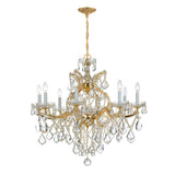 Maria Theresa 9 Light Hand Cut Crystal Polished Chrome Chandelier 4409-CH-CL-MWP