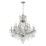 Maria Theresa 13 Light Hand Cut Crystal Polished Chrome Chandelier 4412-CH-CL-MWP