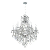 Maria Theresa 13 Light Swarovski Strass Crystal Polished Chrome Chandelier 4413-CH-CL-S