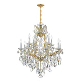 Maria Theresa 13 Light Swarovski Strass Crystal Polished Chrome Chandelier 4413-CH-CL-S