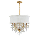 Brentwood 6 Light Swarovski Strass Crystal Polished Chrome Drum Shade Chandelier 4415-CH-SMW-CL-S