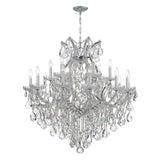 Maria Theresa 19 Light Swarovski Strass Crystal Polished Chrome Chandelier 4418-CH-CL-S