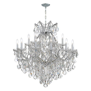 Maria Theresa 19 Light Spectra Crystal Polished Chrome Chandelier 4418-CH-CL-SAQ
