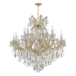 Maria Theresa 19 Light Swarovski Strass Crystal Polished Chrome Chandelier 4418-CH-CL-S
