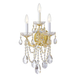 Maria Theresa 3 Light Swarovski Strass Crystal Polished Chrome Sconce 4423-CH-CL-S