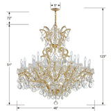 Maria Theresa 25 Light Swarovski Strass Crystal Polished Chrome Chandelier 4424-CH-CL-S