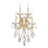 Maria Theresa 5 Light Hand Cut Crystal Polished Chrome Sconce 4425-CH-CL-MWP