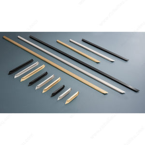 Richelieu 875196990 Modern Aluminum Pull - 8751, Brushed Black, 3 25/32 in, 5 9/32 in