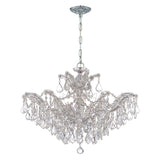 Maria Theresa 6 Light Hand Cut Crystal Polished Chrome Chandelier 4439-CH-CL-MWP