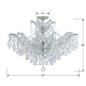 Maria Theresa 6 Light Hand Cut Crystal Polished Chrome Semi Flush Mount 4439-CH-CL-MWP_CEILING
