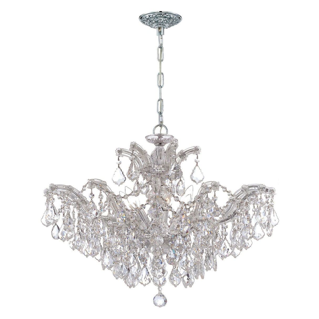 Maria Theresa 6 Light Spectra Crystal Polished Chrome Chandelier 4439-CH-CL-SAQ