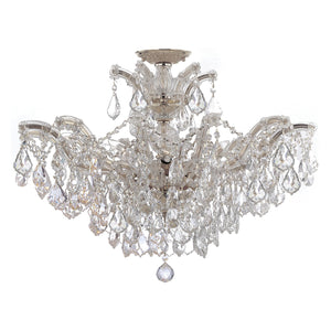 Maria Theresa 6 Light Swarovski Strass Crystal Polished Chrome Semi Flush Mount 4439-CH-CL-S_CEILING