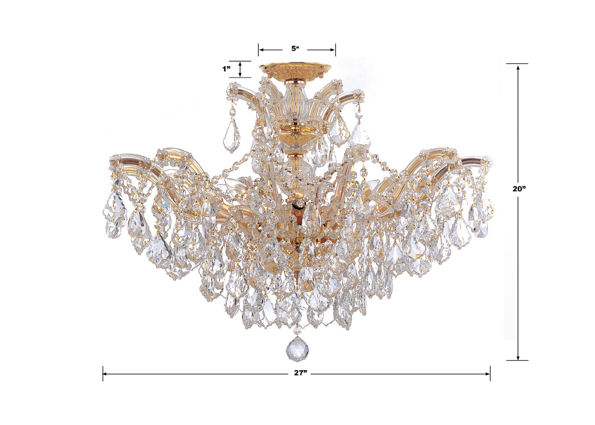 Maria Theresa 6 Light Hand Cut Crystal Polished Chrome Semi Flush Mount 4439-CH-CL-MWP_CEILING
