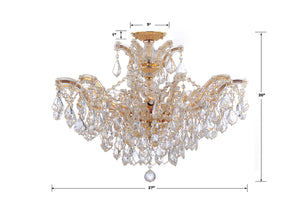 Maria Theresa 6 Light Hand Cut Crystal Polished Chrome Semi Flush Mount 4439-CH-CL-MWP_CEILING