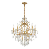 Filmore 6 Light Hand Cut Crystal Antique Gold Chandelier 4455-GA-CL-MWP