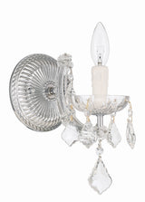 Maria Theresa 1 Light Hand Cut Crystal Polished Chrome Sconce 4471-CH-CL-MWP