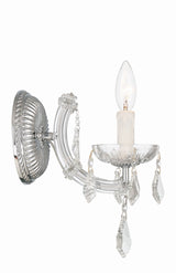 Maria Theresa 1 Light Hand Cut Crystal Polished Chrome Sconce 4471-CH-CL-MWP