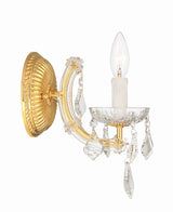 Maria Theresa 1 Light Hand Cut Crystal Polished Chrome Sconce 4471-CH-CL-MWP