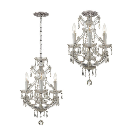 Maria Theresa 4 Light Hand Cut Crystal Polished Chrome Semi Flush Mount 4473-CH-CL-MWP_CEILING