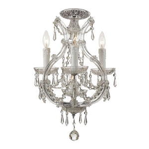 Maria Theresa 4 Light Swarovski Strass Crystal Polished Chrome Semi Flush Mount 4473-CH-CL-S_CEILING