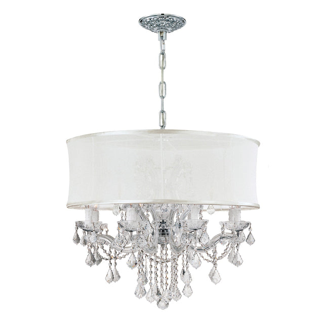 Brentwood 12 Light Swarovski Strass Crystal Smooth Shade Polished Chrome Chandelier 4489-CH-SMW-CL-S