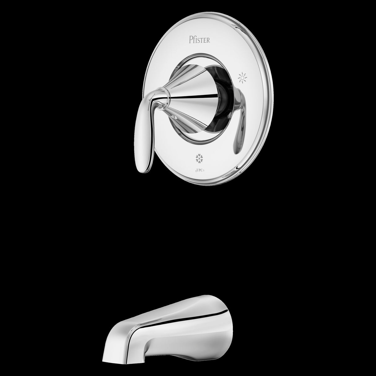 Winfield 1-Handle Tub Only Trim Kit in Polished Chrome