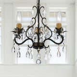 Paris Market 3 Light Hand Cut Crystal English Bronze Mini Chandelier 4534-EB-CL-MWP