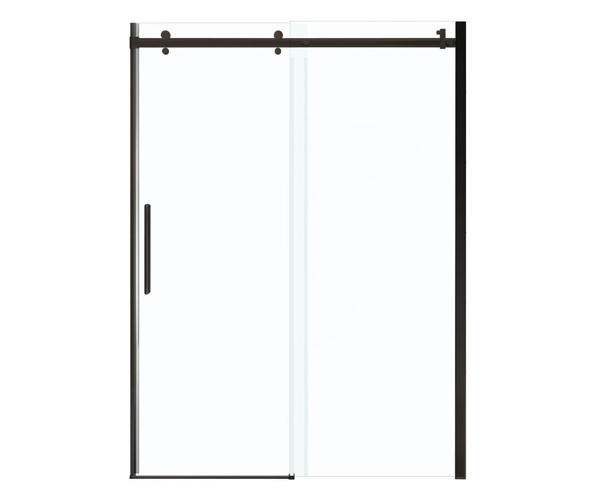 MAAX 138997-900-173-000 Halo 56 ½-59 x 78 ¾ in. 8mm Sliding Shower Door for Alcove Installation with Clear glass in Dark Bronze