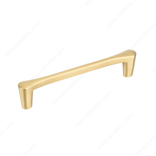 Richelieu BP736096160 Modern Metal Pull - 7360, Satin Brass, 3 25/32 in, 4 13/32 in