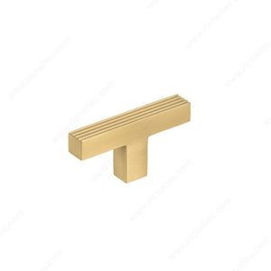 Richelieu BP732560160 Modern Metal Knob - 7325, Satin Brass