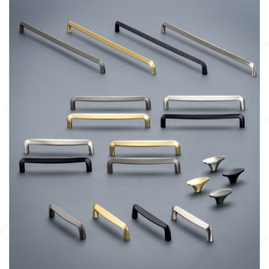 Richelieu BP738596107 Modern Metal Pull - 7385, Orion Gray, 3 25/32 in, 4 3/16 in