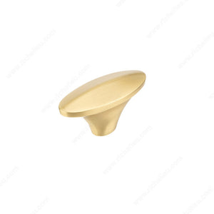 Richelieu BP738550160 Modern Metal Knob - 7385, Satin Brass