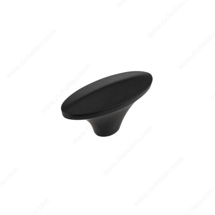 Richelieu BP738550900 Modern Metal Knob - 7385, Matte Black