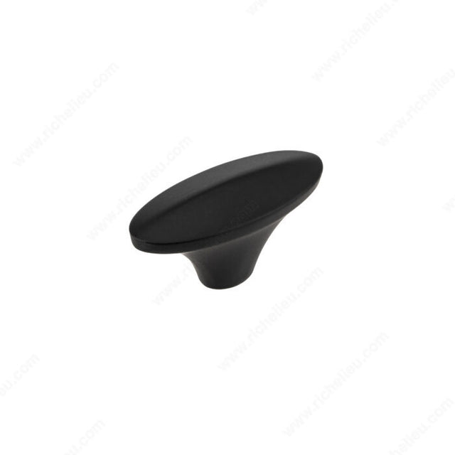Richelieu BP738550900 Modern Metal Knob - 7385, Matte Black