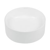 Beau 16.5" Round Vessel Bathroom Sink in Matte White