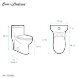 Sublime One-Piece Elongated Dual-Flush Toilet in Bisque 1.1/1.6 gpf