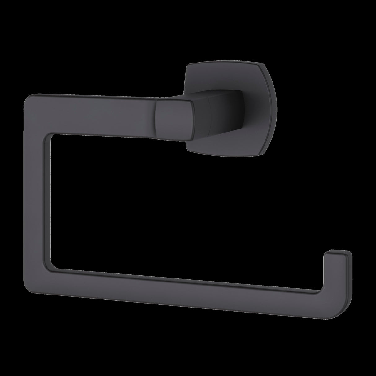 Deckard Towel Ring in Matte Black