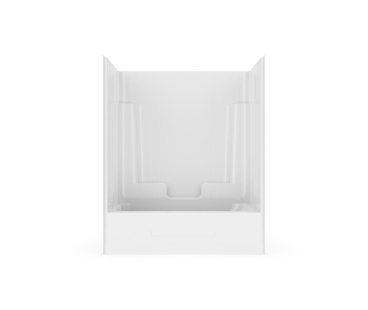 MAAX 102717-000-002-002 Nordica 59 x 33 AcrylX Alcove Right-Hand Drain One-Piece Tub Shower in White